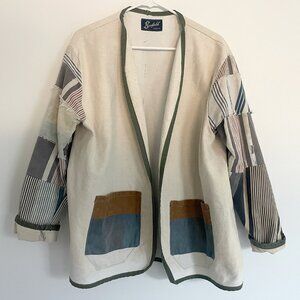 Scofield Handmade Patchwork Distressed One-of-a-Kind Chore Coat Oversized Jacket